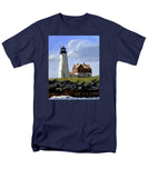 Wood Island Lighthouse Maine - Men's T-Shirt  (Regular Fit)