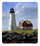 Wood Island Lighthouse Maine - Blanket