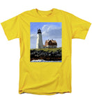 Wood Island Lighthouse Maine - Men's T-Shirt  (Regular Fit)