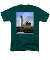 Wood Island Lighthouse Maine - Men's T-Shirt  (Regular Fit)