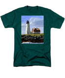 Wood Island Lighthouse Maine - Men's T-Shirt  (Regular Fit)