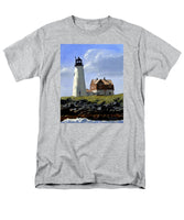 Wood Island Lighthouse Maine - Men's T-Shirt  (Regular Fit)
