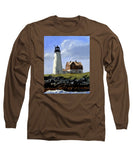 Wood Island Lighthouse Maine - Long Sleeve T-Shirt