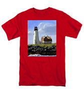 Wood Island Lighthouse Maine - Men's T-Shirt  (Regular Fit)
