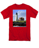 Wood Island Lighthouse Maine - Men's T-Shirt  (Regular Fit)