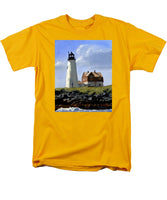 Wood Island Lighthouse Maine - Men's T-Shirt  (Regular Fit)