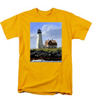 Wood Island Lighthouse Maine - Men's T-Shirt  (Regular Fit)