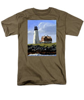 Wood Island Lighthouse Maine - Men's T-Shirt  (Regular Fit)
