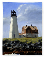 Wood Island Lighthouse Maine - Blanket