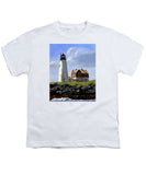 Wood Island Lighthouse Maine - Youth T-Shirt