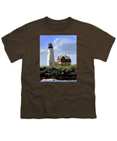 Wood Island Lighthouse Maine - Youth T-Shirt