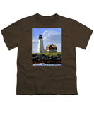 Wood Island Lighthouse Maine - Youth T-Shirt
