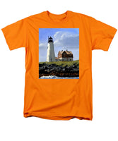 Wood Island Lighthouse Maine - Men's T-Shirt  (Regular Fit)