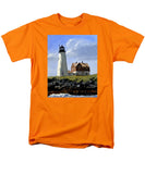Wood Island Lighthouse Maine - Men's T-Shirt  (Regular Fit)