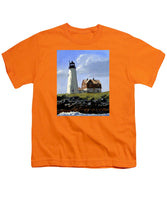 Wood Island Lighthouse Maine - Youth T-Shirt