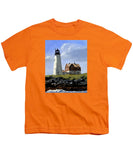 Wood Island Lighthouse Maine - Youth T-Shirt