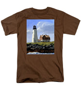 Wood Island Lighthouse Maine - Men's T-Shirt  (Regular Fit)