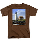 Wood Island Lighthouse Maine - Men's T-Shirt  (Regular Fit)