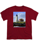 Wood Island Lighthouse Maine - Youth T-Shirt