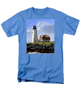 Wood Island Lighthouse Maine - Men's T-Shirt  (Regular Fit)