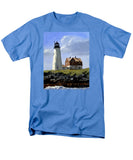 Wood Island Lighthouse Maine - Men's T-Shirt  (Regular Fit)
