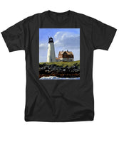 Wood Island Lighthouse Maine - Men's T-Shirt  (Regular Fit)