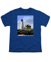 Wood Island Lighthouse Maine - Youth T-Shirt