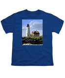 Wood Island Lighthouse Maine - Youth T-Shirt