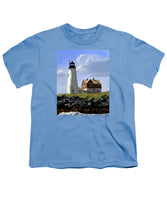 Wood Island Lighthouse Maine - Youth T-Shirt