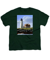 Wood Island Lighthouse Maine - Youth T-Shirt