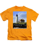 Wood Island Lighthouse Maine - Kids T-Shirt