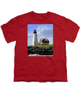 Wood Island Lighthouse Maine - Youth T-Shirt