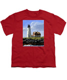 Wood Island Lighthouse Maine - Youth T-Shirt