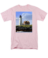 Wood Island Lighthouse Maine - Men's T-Shirt  (Regular Fit)