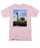 Wood Island Lighthouse Maine - Men's T-Shirt  (Regular Fit)