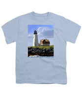 Wood Island Lighthouse Maine - Youth T-Shirt