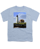 Wood Island Lighthouse Maine - Youth T-Shirt