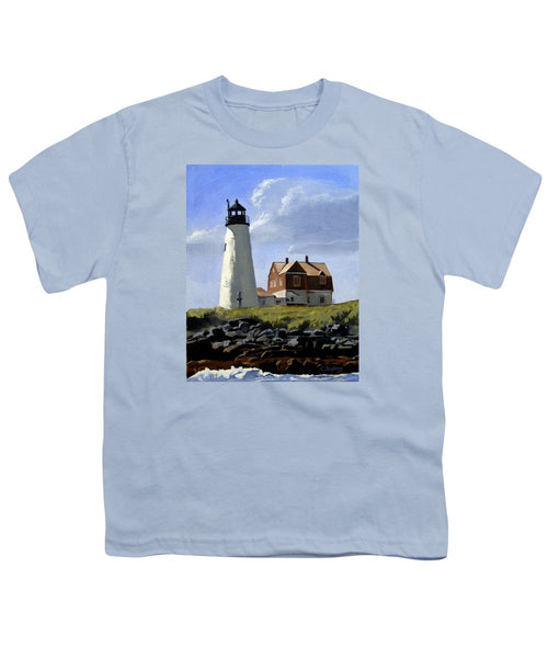 Wood Island Lighthouse Maine - Youth T-Shirt