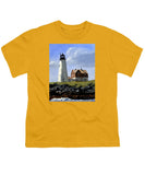 Wood Island Lighthouse Maine - Youth T-Shirt