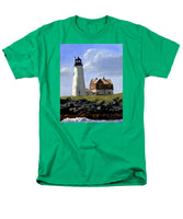 Wood Island Lighthouse Maine - Men's T-Shirt  (Regular Fit)