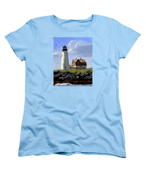 Wood Island Lighthouse Maine - Women's T-Shirt (Standard Fit)