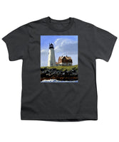 Wood Island Lighthouse Maine - Youth T-Shirt