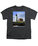 Wood Island Lighthouse Maine - Youth T-Shirt