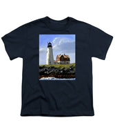 Wood Island Lighthouse Maine - Youth T-Shirt