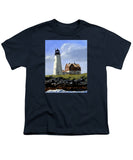 Wood Island Lighthouse Maine - Youth T-Shirt