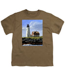 Wood Island Lighthouse Maine - Youth T-Shirt