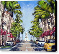Worth Avenue - Palm Beach Florida - Canvas Print