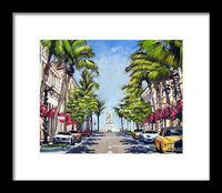 Worth Avenue - Palm Beach Florida - Framed Print