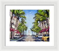 Worth Avenue - Palm Beach Florida - Framed Print