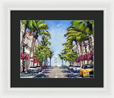Worth Avenue - Palm Beach Florida - Framed Print